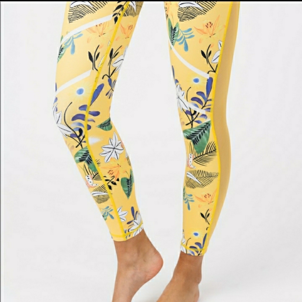 Zyia Floral Mesh Light n Tight, 7/8 Size 8-10